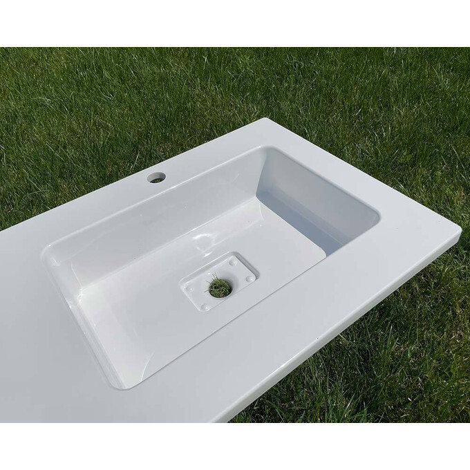 Умивальник-стільниця Snail Аляска R 167RA100 (120x50 см, з крилом), Доступні розміри: 120 x 50 R, Колір виробника: білий глянець, фото , изображение 16