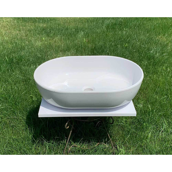 Умивальник Snail Персія 175A100 (54x38 см, чаша), Колір виробника: білий глянець, фото , изображение 10