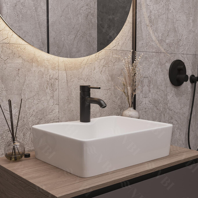 Умивальник VBI Forli White VBI-011100 (48x37 см), Доступні розміри: 48 x 37, фото , изображение 2