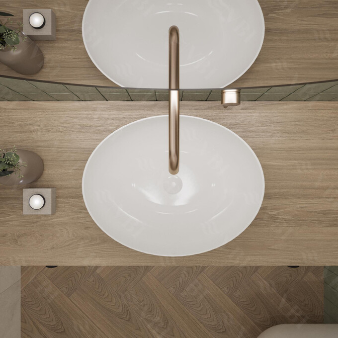 Умывальник VBI Livorno White VBI-012600 (51x40 см, чаша), фото 4