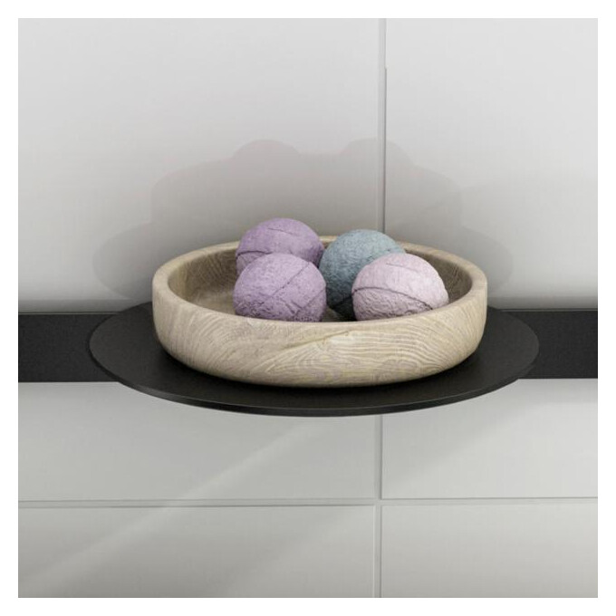 Полиця у ванну Hansgrohe Wallstoris Black Matt 27915670 (20x16.9 см, чорна матова, настінна), Колір виробника: чорний матовий, фото , изображение 2