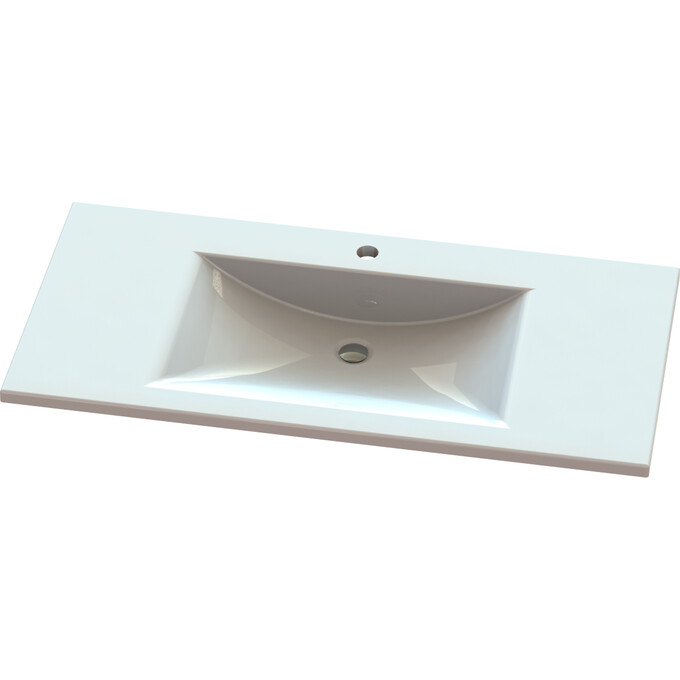 Умивальник Snail Орфей 165A100 (99x48 см, з крилом), Доступні розміри: 99 x 48, Колір виробника: білий глянець, фото , изображение 4