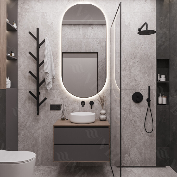 Раковина VBI Prato White VBI-011400 (36 см, чаша), Доступные размеры: 36 x 36, Цвет производителя: белый глянец, фото 3