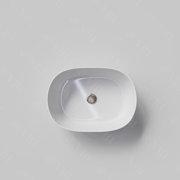 Раковина VBI Modena S White VBI-012001 (47x34 см, чаша), Доступні розміри: 47 x 34, Колір виробника: білий глянець, фото , изображение 6