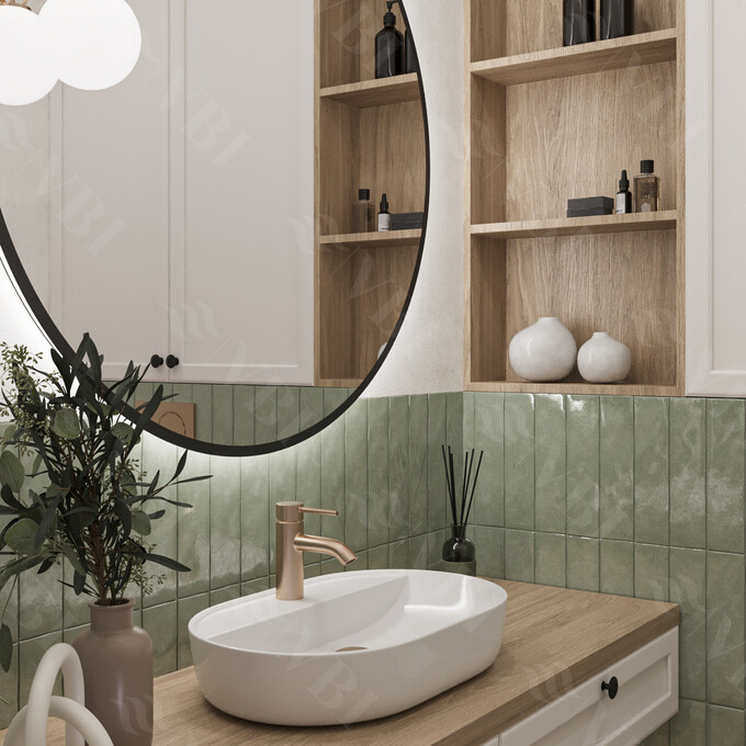 Раковина VBI Terni White VBI-011800 (60x38 см), Доступні розміри: 60 x 40, Колір виробника: білий глянець, фото , изображение 2