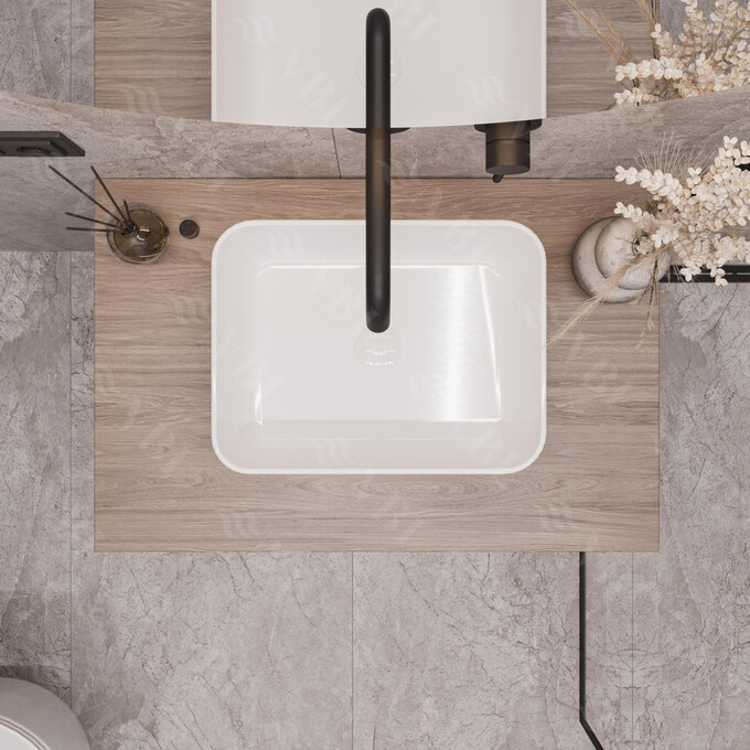 Раковина VBI Palermo S White VBI-012301 (40x30 см, чаша), Доступні розміри: 40 x 30, Колір виробника: білий глянець, фото , изображение 4