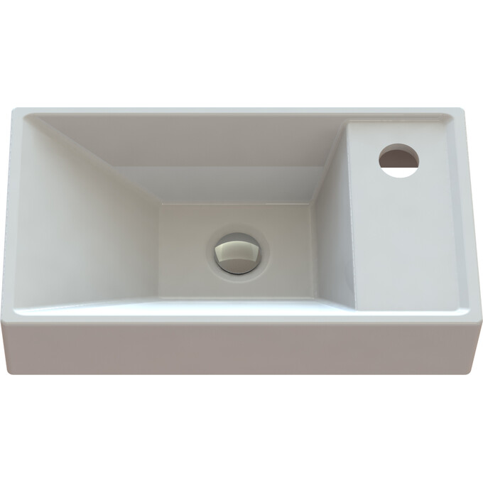 Умывальник Snail Эстель R 152A100 (40x22 см), Доступные размеры: 40 x 22 R, Цвет производителя: белый глянец, фото 6