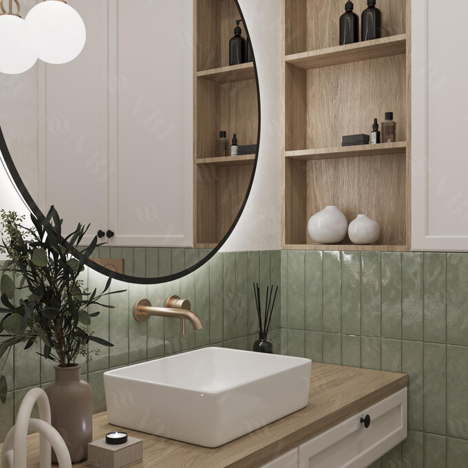 Умивальник VBI Asti White VBI-013000 (48x37 см), Доступні розміри: 48 x 37, Колір виробника: білий глянець, фото , изображение 2