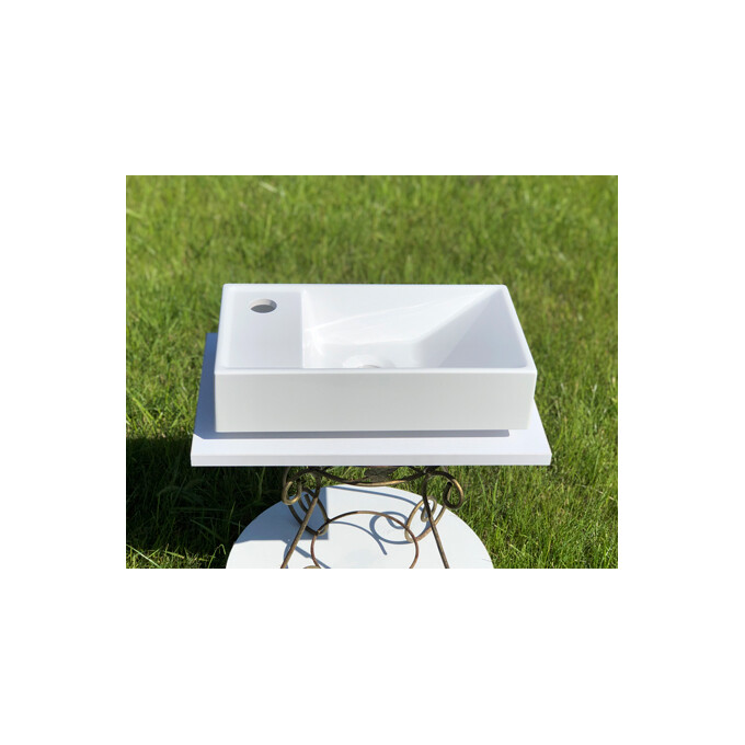 Умывальник Snail Эстель L 153A100 (40x22 см), Доступные размеры: 40 x 22 L, Цвет производителя: белый глянец, фото 5