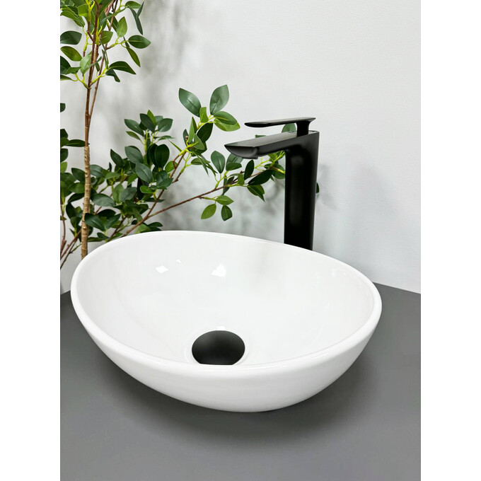 Раковина VBI Parma S White VBI-011001 (34x26 см, чаша), Доступні розміри: 34 x 26, Колір виробника: білий глянець, фото 