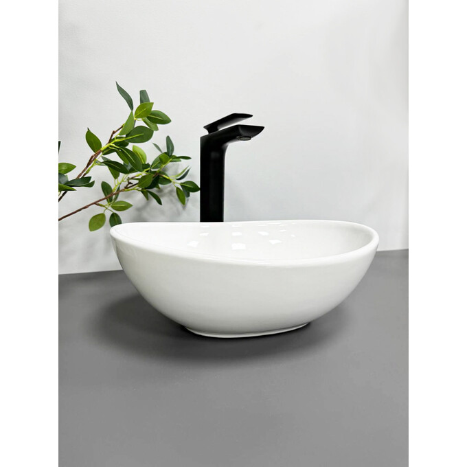 Раковина VBI Parma S White VBI-011001 (34x26 см, чаша), Доступні розміри: 34 x 26, Колір виробника: білий глянець, фото , изображение 2