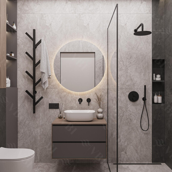 Раковина VBI Ravenna White VBI-011200 (45x32 см, чаша), Доступні розміри: 45 x 32, Колір виробника: білий глянець, фото , изображение 3