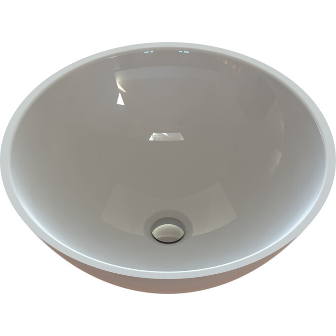 Умывальник Snail Камелия 147A100 (42 см, чаша), Цвет производителя: белый глянец, фото 6