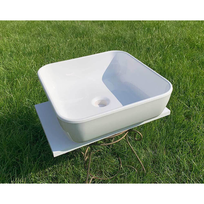 Умивальник Snail Палермо 178A100 (40x40 см, чаша), Колір виробника: білий глянець, фото , изображение 10