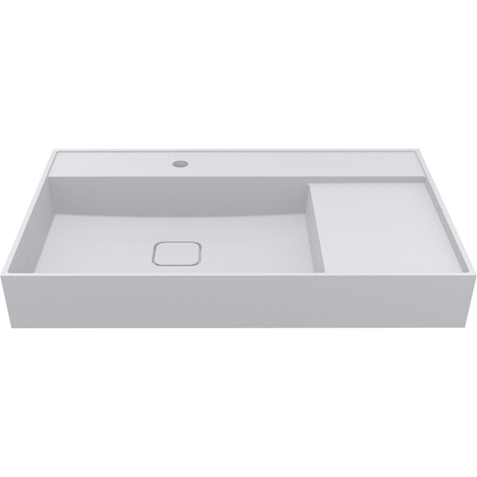 Умивальник Miraggio Soul 800 Miramarble Matt 8813307 (80x52 см, білий матовий, з крилом), Доступні розміри: 80 x 52, Технологія виробництва: Miramarble Matt, Колір виробника: білий матовий, фото , изображение 2