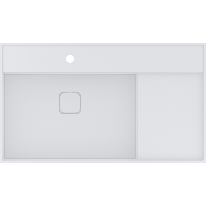 Умывальник Miraggio Soul 900 Miramarble 8813319 (90x52 см, с крылом), Доступные размеры: 90 x 52, Технология производства: Miramarble, Цвет производителя: белый глянец, фото 6