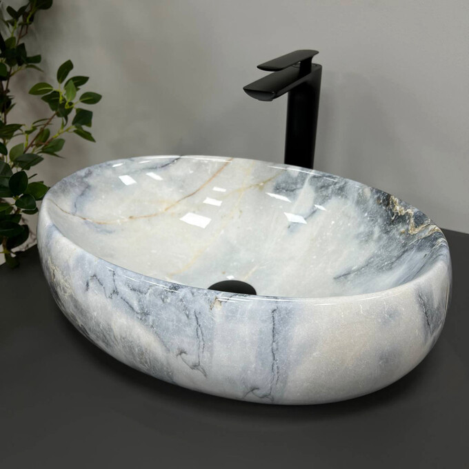 Раковина VBI Veneto Granit VBI-012806 (48x34 см, граніт, чаша), Доступні розміри: 48 x 34, Колір виробника: граніт глянсовий, фото , изображение 3