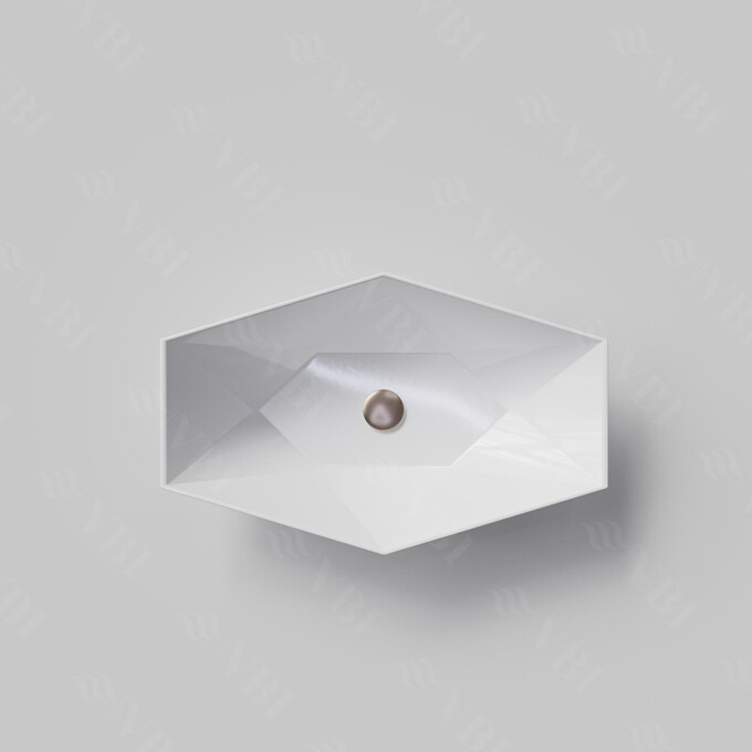 Раковина VBI Venezia S White VBI-012401 (57x36 см, чаша), Доступні розміри: 57 x 36, Колір виробника: білий глянець, фото , изображение 6