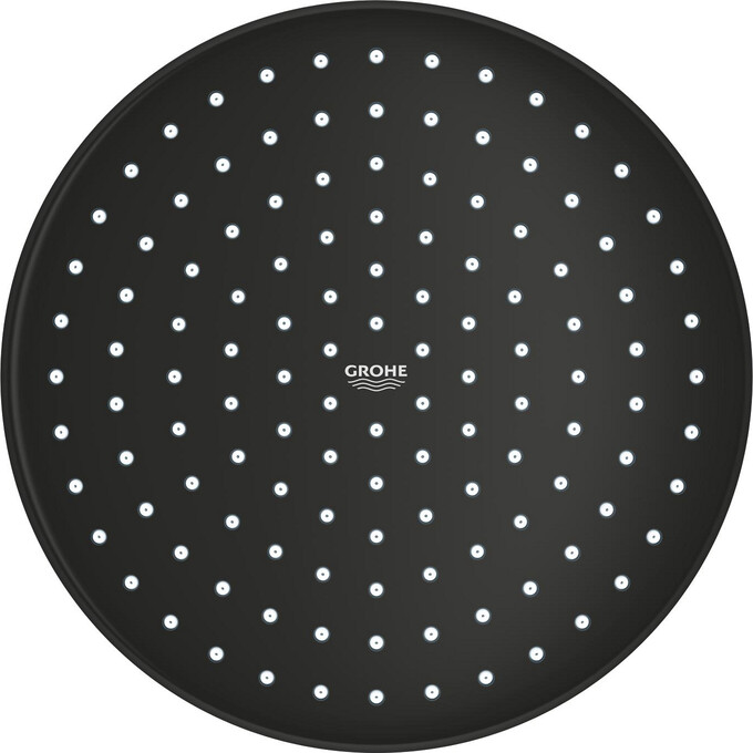 Верхний душ Grohe Tempesta 250 266682430 (черный матовый, 1 режим струи, с кронштейном), фото 5