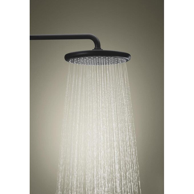 Душевая система с термостатом Grohe Tempesta 250 266702431 (черная матовая), фото 4