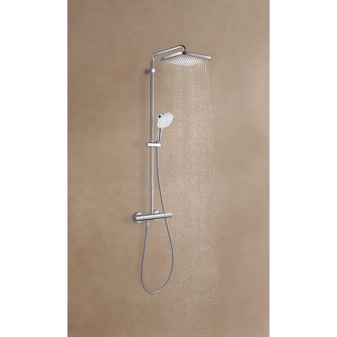 Душевая система с термостатом Grohe Tempesta Cube 250 26689001, фото 4