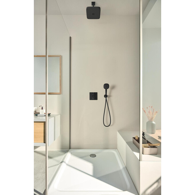 Лейка для душа Grohe Tempesta Cube 110 267462433 (черная матовая, двухрежимная), фото 9