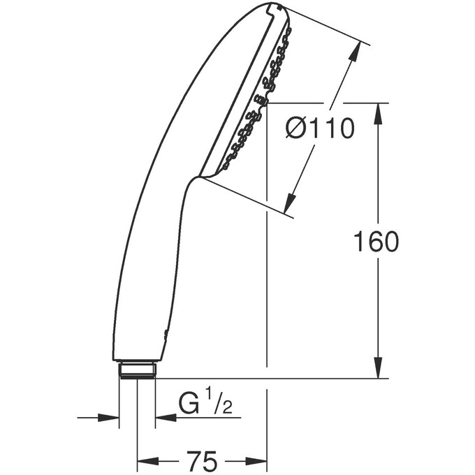Лейка для душа Grohe Tempesta 110 27923003 (однорежимная), фото 7