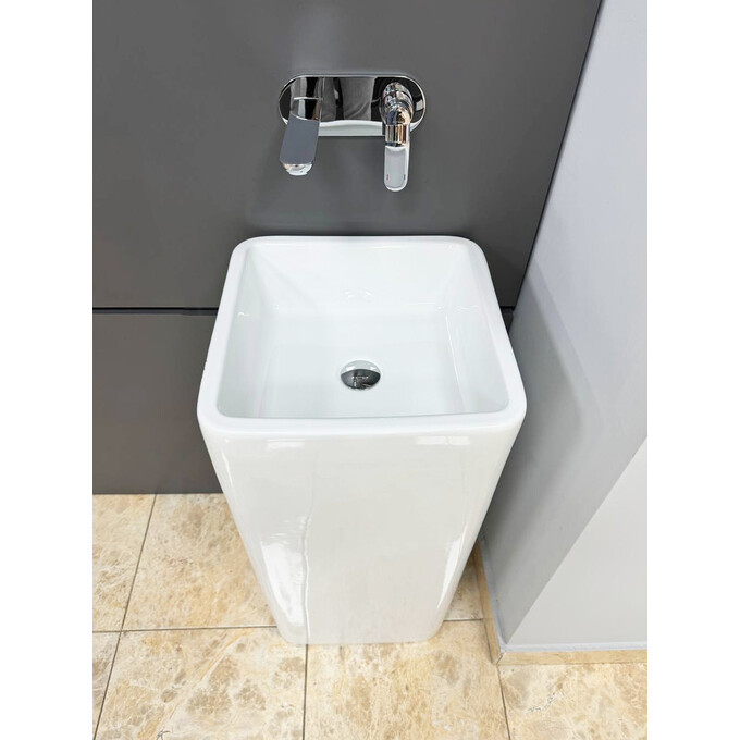 Умивальник VBI Lukka White VBI-019002 (40x40 см, підлоговий), Доступні розміри: 40 x 40, Колір виробника: білий глянець, фото , изображение 2