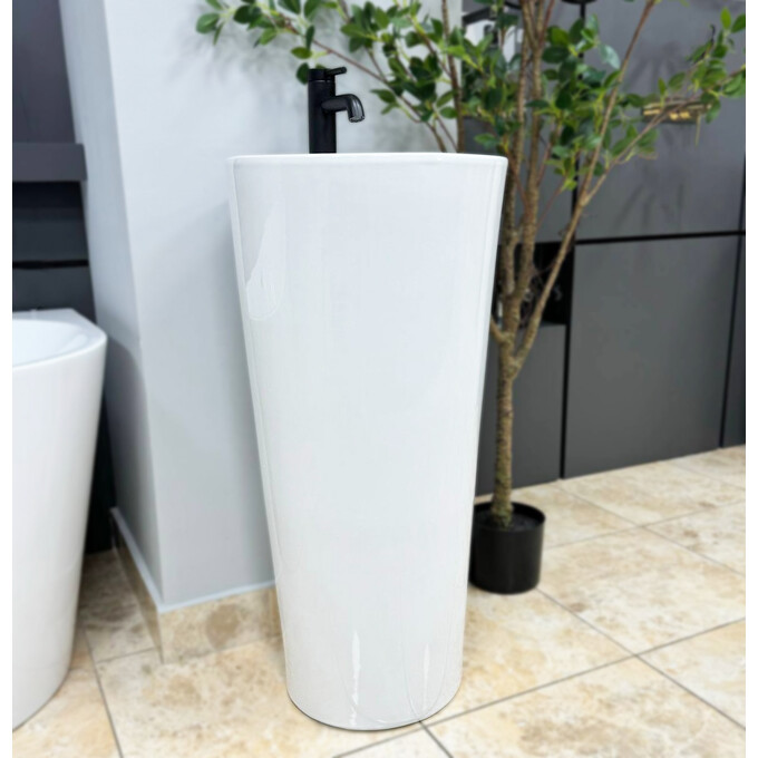 Умивальник VBI Bolonia White VBI-019000 (40 см, підлоговий), Колір виробника: білий глянець, фото 