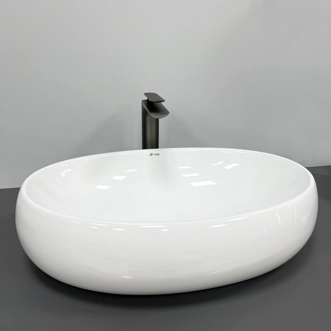 Раковина VBI Veneto M White VBI-012802 (60x40 см, чаша), Доступні розміри: 60 x 40, Колір виробника: білий глянець, фото , изображение 2