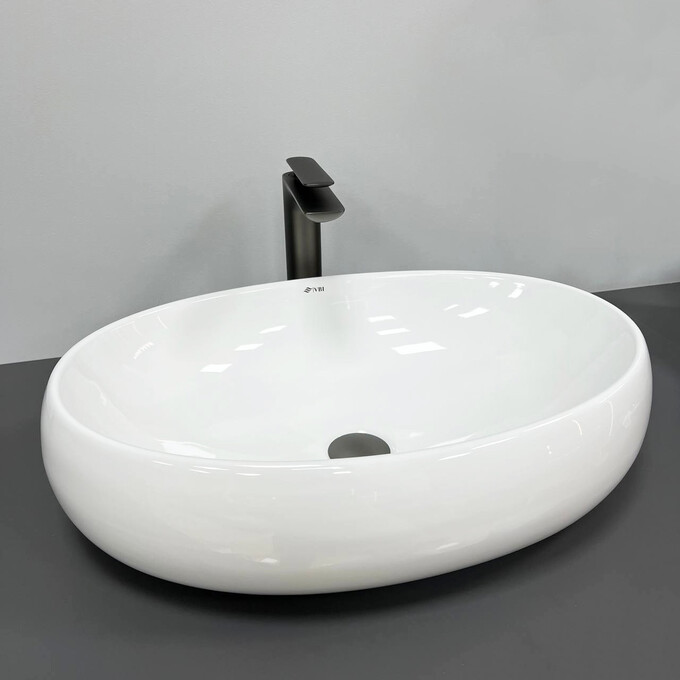 Раковина VBI Veneto M White VBI-012802 (60x40 см, чаша), Доступні розміри: 60 x 40, Колір виробника: білий глянець, фото , изображение 3