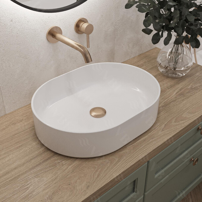 Раковина VBI Verona 50 White VBI-011300 (50x37 см, белая глянцевая), Доступные размеры: 50 x 37, Цвет производителя: белый глянец, фото 