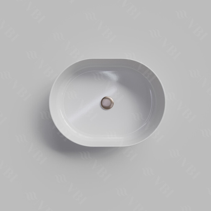 Раковина VBI Verona 50 White VBI-011300 (50x37 см, белая глянцевая), Доступные размеры: 50 x 37, Цвет производителя: белый глянец, фото 5