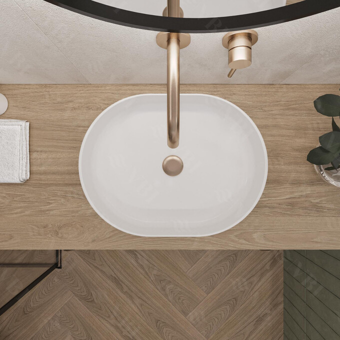 Раковина VBI Verona 50 White VBI-011300 (50x37 см, белая глянцевая), Доступные размеры: 50 x 37, Цвет производителя: белый глянец, фото 3