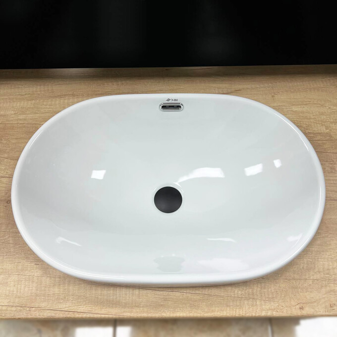 Умивальник VBI Gaeta White VBI-018014 (60x40 см), Доступні розміри: 61 x 40, Колір виробника: білий глянець, фото , изображение 2