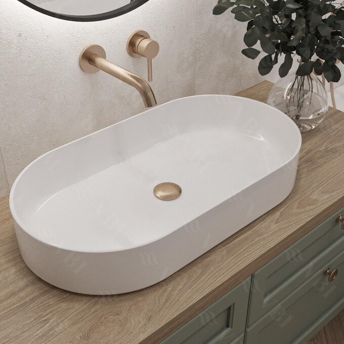 Раковина VBI Verona 70 White VBI-011302 (70x37 см), Доступні розміри: 70 x 37, Колір виробника: білий глянець, фото 