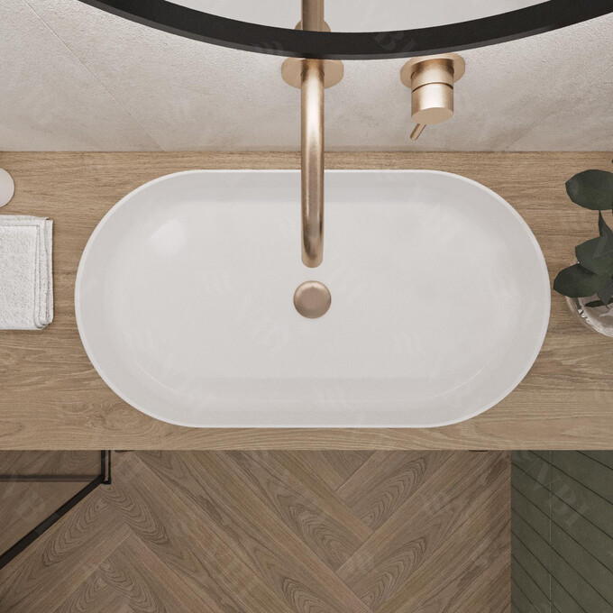 Раковина VBI Verona 70 White VBI-011302 (70x37 см), Доступні розміри: 70 x 37, Колір виробника: білий глянець, фото , изображение 3