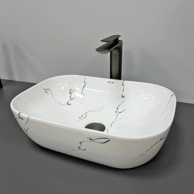 Раковина VBI Ravenna Marmo VBI-011210 (45x32 см, мармур, чаша), Доступні розміри: 45 x 32, Колір виробника: мармур, фото , изображение 2