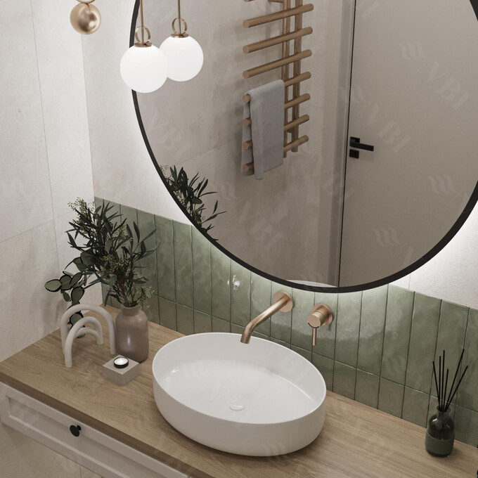 Раковина VBI Udine White VBI-012100 (55x41 см, чаша), Колір виробника: білий глянець, фото , изображение 2