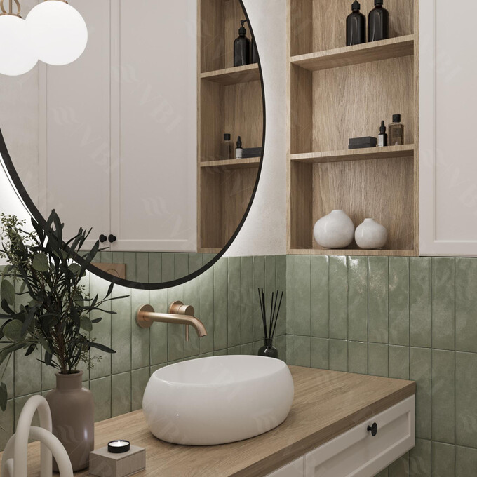 Раковина VBI Veneto White VBI-012800 (48x34 см, чаша), Доступные размеры: 48 x 34, Цвет производителя: белый глянец, фото 2