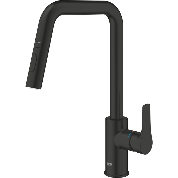 Смеситель для кухни Grohe Eurosmart 306192430 (черный матовый, с выдвижной лейкой), Цвет производителя: черный матовый, фото 8