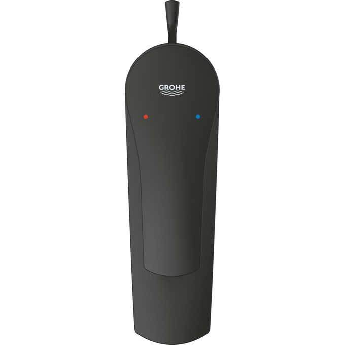 Змішувач для умивальника Grohe Eurosmart S-Size 332652433 (чорний матовий, з донним клапаном), фото , изображение 6