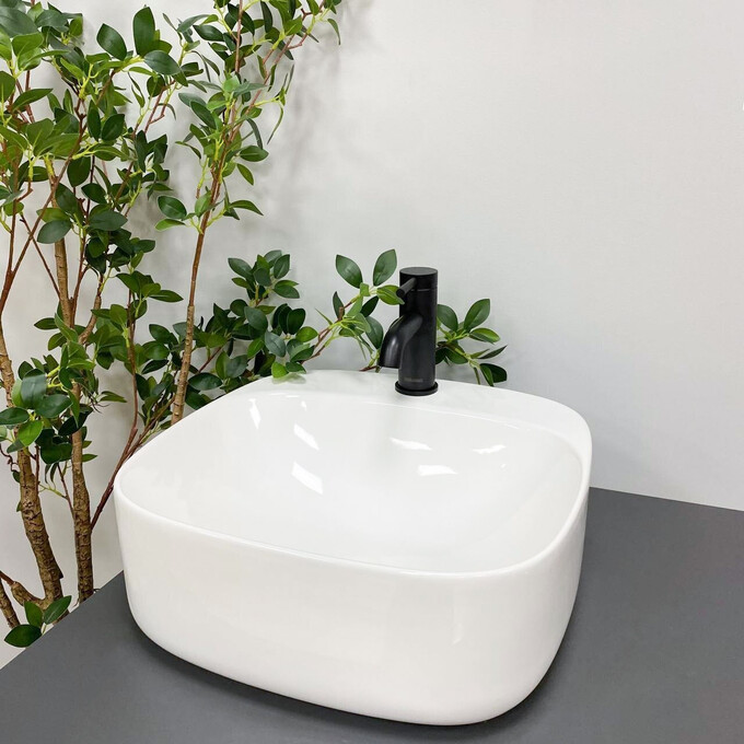 Умивальник VBI Narni White VBI-014901 (42x42 см), Доступні розміри: 42 x 42, Колір виробника: білий глянець, фото , изображение 2