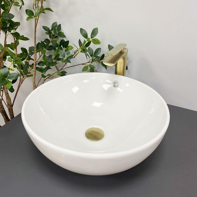 Умивальник VBI Brunico White VBI-015201 (38x38 см, чаша), Доступні розміри: 38 x 38, Колір виробника: білий глянець, фото , изображение 2