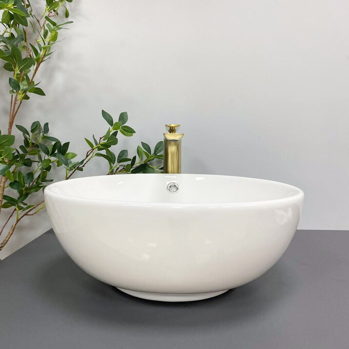 Умивальник VBI Brunico White VBI-015201 (38x38 см, чаша), Доступні розміри: 38 x 38, Колір виробника: білий глянець, фото , изображение 4