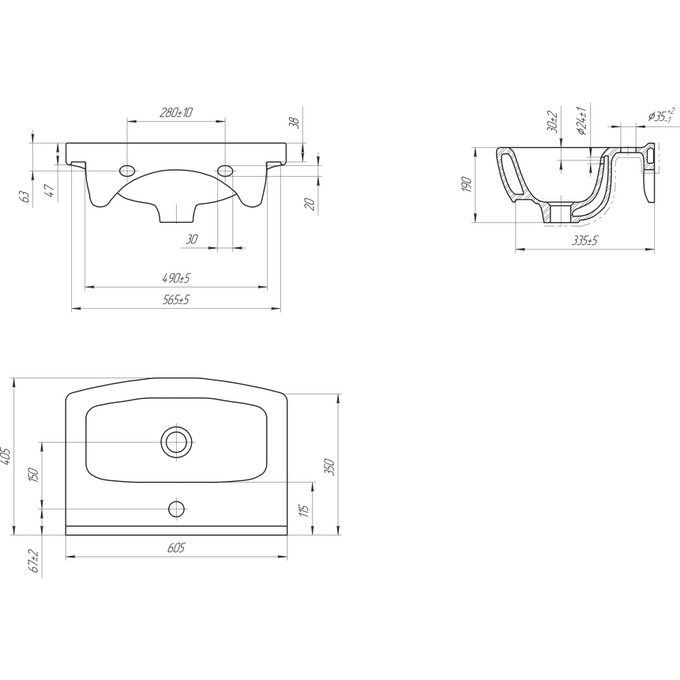 Тумба RJ Fortuna-XO с умывальником Cersanit Cersania RJFU019-4160WHSET (RJFU019-4160WH + K11-0167, 60 см, белая глянцевая, напольная), Доступные размеры: 60, Цвет производителя: белый глянец, фото 2