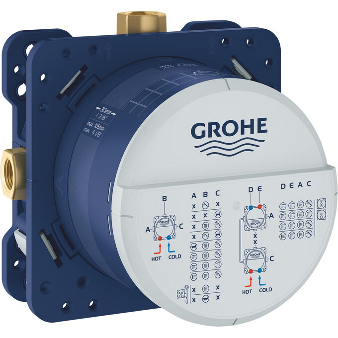 Душова система з термостатом Grohe Grohtherm SmartControl & Tempesta Cube 250 UA26415SC6, фото , изображение 18
