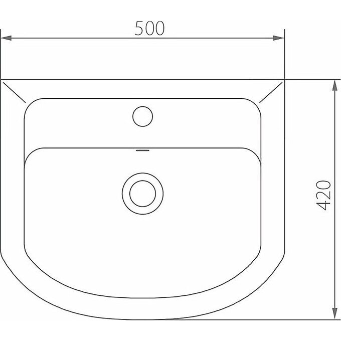 Тумба RJ Soft-E з умивальником Kolo Proxy RJFU044-0150WHSET (RJFU044-0150WH + 102950UA, 50 см, біла глянсова, підлогова), Доступні розміри: 50, Колір виробника: білий глянець, фото , изображение 2