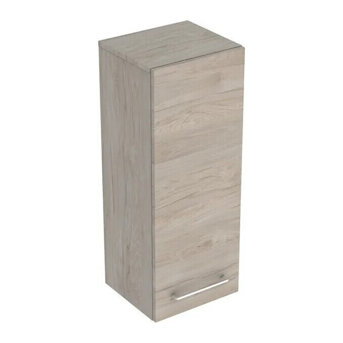 Пенал у ванну Geberit Selnova Square 501.279.00.1 (33 см, світлий горіх/меламін зі структурою дерева, підвісний), фото 