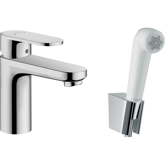 Змішувач для умивальника Hansgrohe Vernis Blend 71215000 (з гігієнічним душем), фото 
